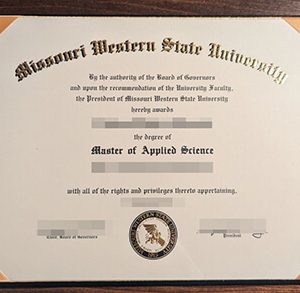 Missouri Western State University diploma