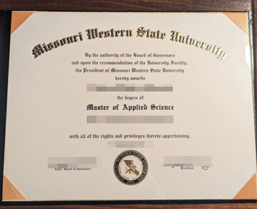 Missouri Western State University diploma