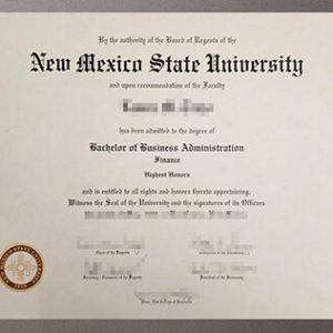 New Mexico State University diploma