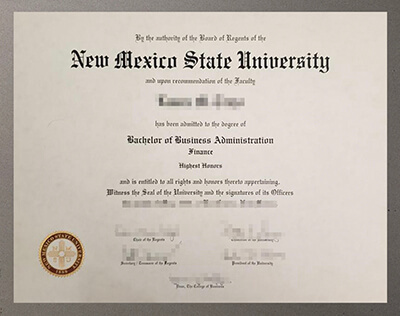 New Mexico State University diploma