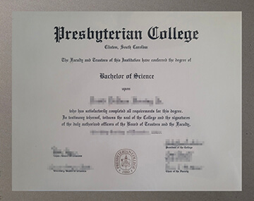 Presbyterian College diploma