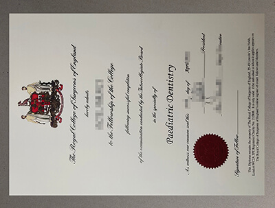 Royal College of Surgeons of England certificate