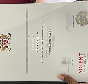 Southampton Solent University diploma