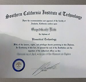 Southern California Institute of Technology diploma