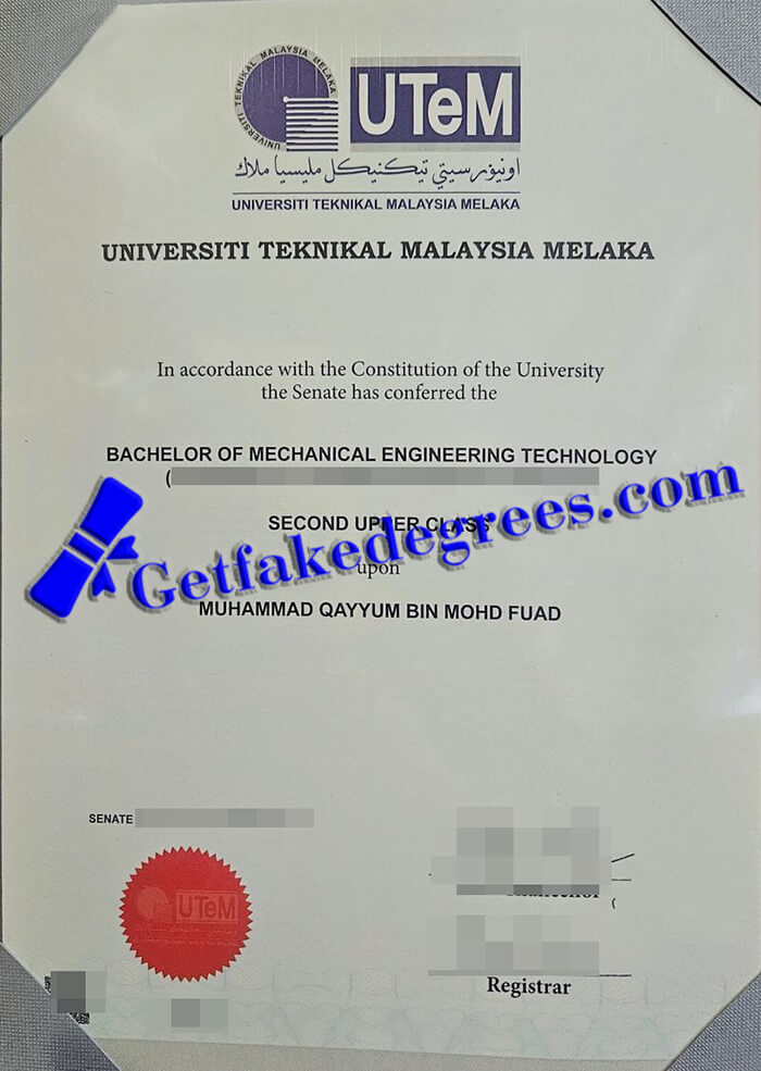 Universiti Teknikal Malaysia Melaka degree