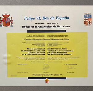 University of Barcelona diploma