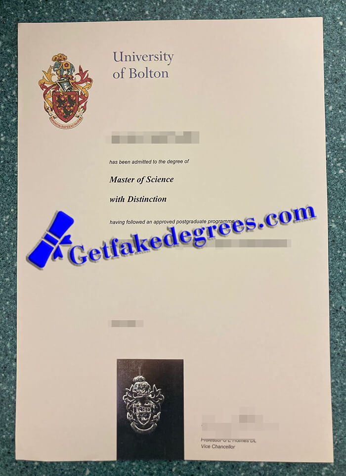 University of Bolton degree