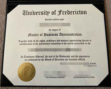 University of Fredericton diploma