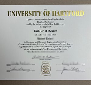 University of Hartford diploma