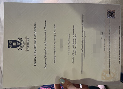 University of Liverpool diploma