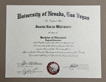 University of Nevada Las Vegas diploma