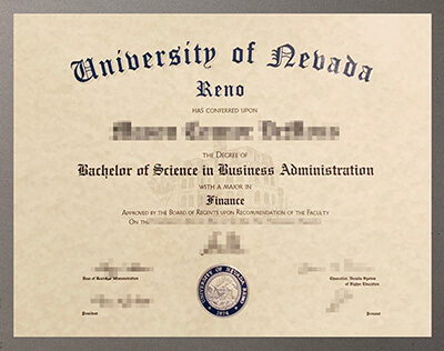 University of Nevada Reno diploma