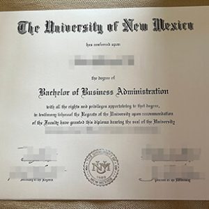 University of New Mexico diploma