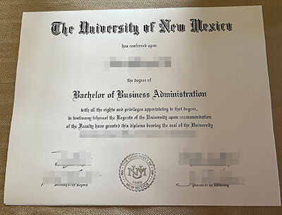 University of New Mexico diploma