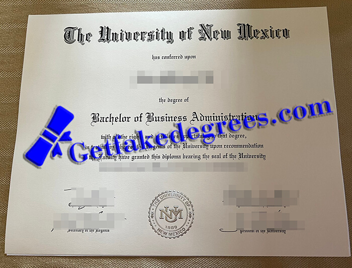 University of New Mexico degree