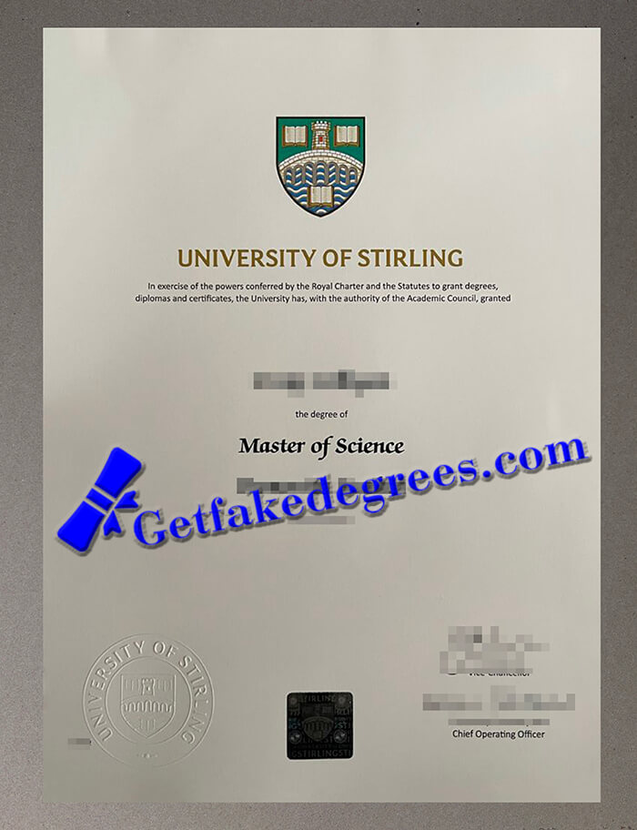 University of Stirling degree