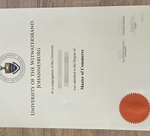 University of The Witwatersrand diploma