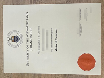 University of The Witwatersrand diploma