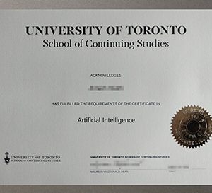 UofT School of Continuing Studies diploma