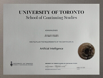 UofT School of Continuing Studies diploma