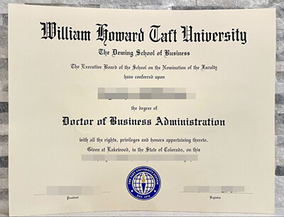 William Howard Taft University diploma