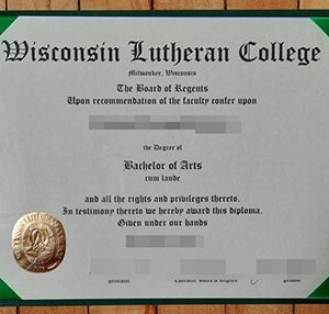 Wisconsin Lutheran College diploma