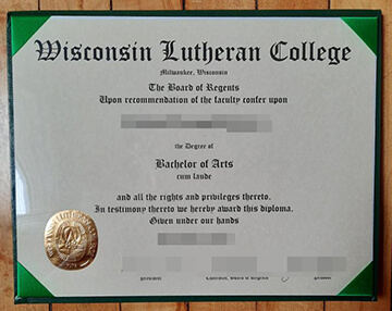 Wisconsin Lutheran College diploma