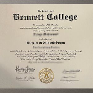 Bennett College diploma