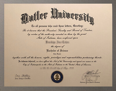 Butler University diploma