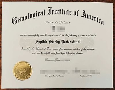 Gemological Institute of America diploma