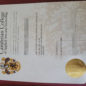 Cambrian College of Applied Arts and Technology diploma