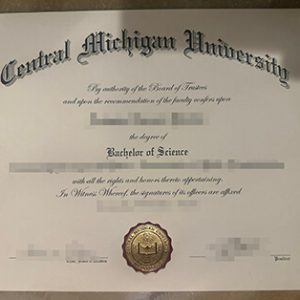 Central Michigan University diploma