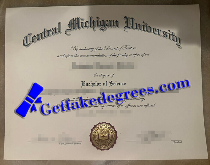 Central Michigan University diploma