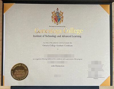 Conestoga College certificate