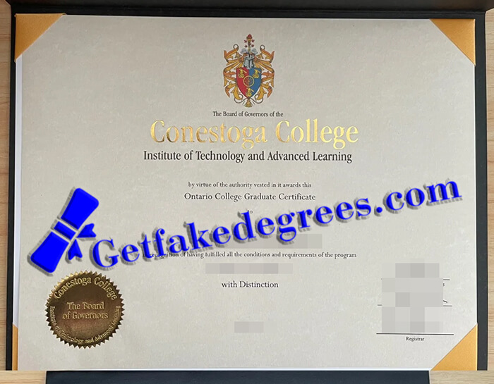 Conestoga College diploma