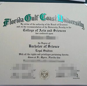 Florida Gulf Coast University diploma