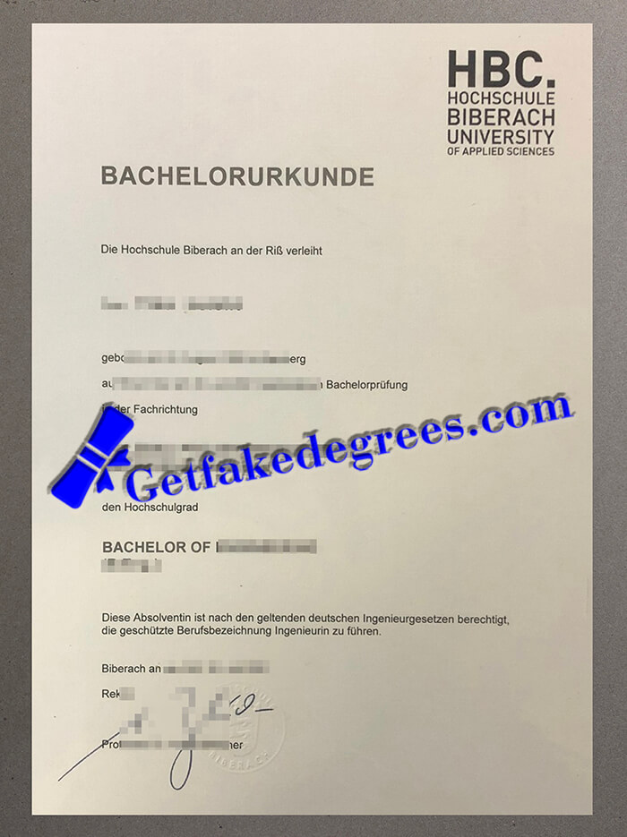 Hochschule Biberach degree