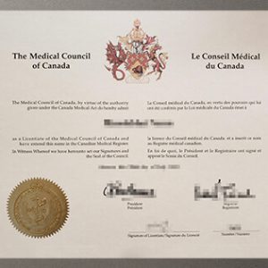 Medical Council of Canada certificate