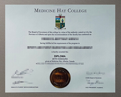 Medicine Hat College certificate