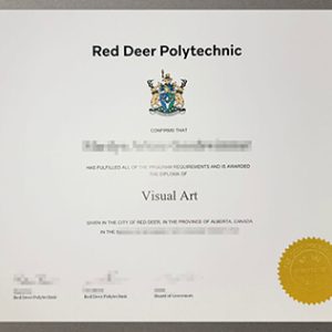 Red Deer Polytechnic certiifcate