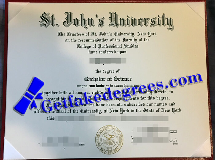 St. John's University degree