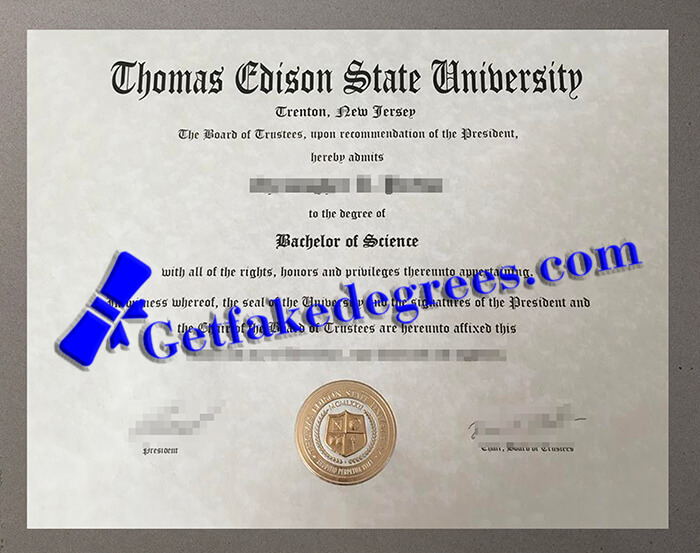 Thomas Edison State University degree