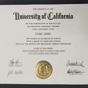 University of California San Diego degree