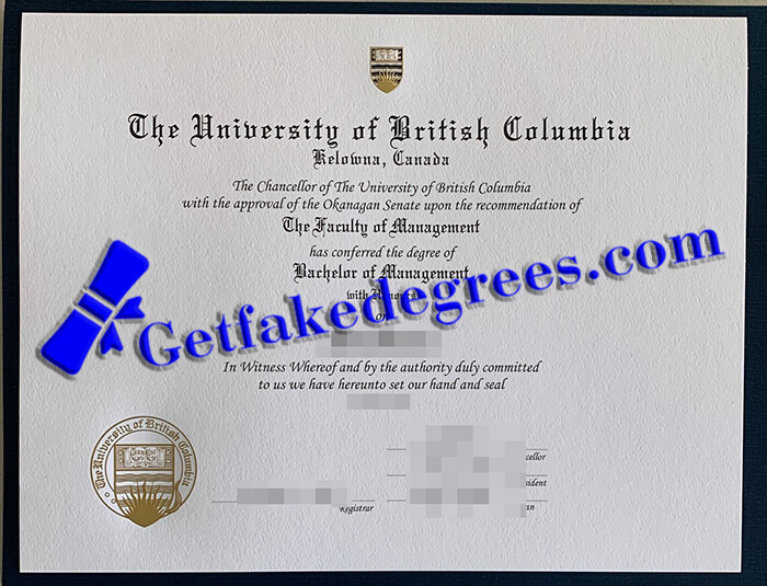 University of British Columbia degree