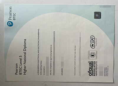 Order BTEC Level 5 HND certificate