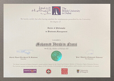 British University in Dubai degree