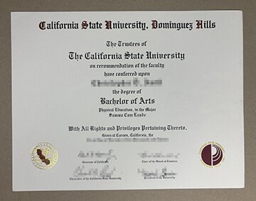 CSU Dominguez Hills diploma