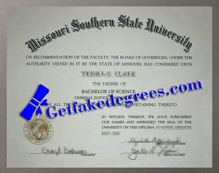 Missouri Southern State University degree