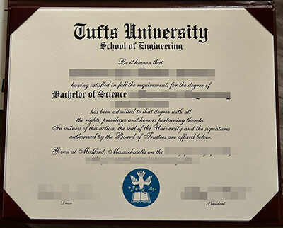 Tufts University transcript