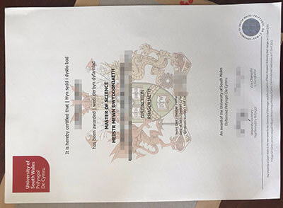 University of South Wales certificate